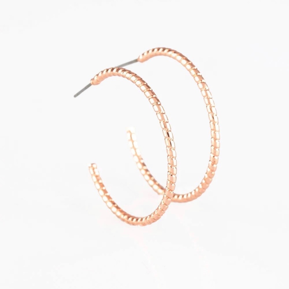 Paparazzi Hoop Earrings - "Hook, Line, and Sinker" - Copper